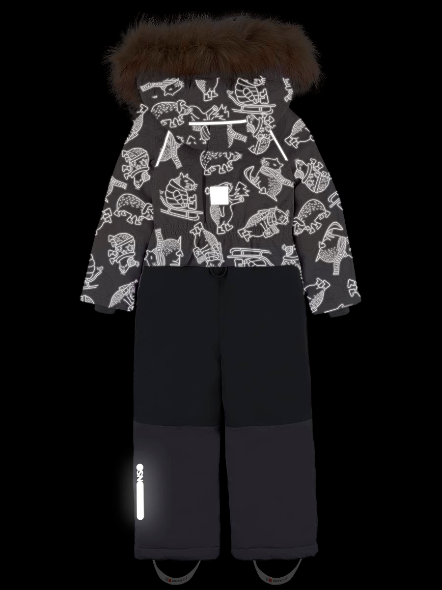 картинка Комбинезон зимний для девочки NIKASTYLE 8з2024 з24 Беж серый от магазина детских товаров ALiSa