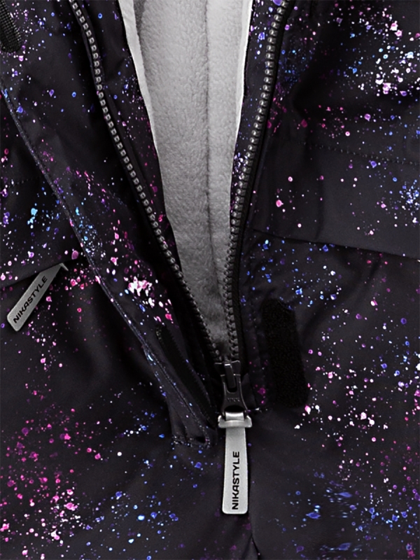 картинка Комбинезон зимний для девочки NIKASTYLE 8з5224 з24 Черный фуксия от магазина детских товаров ALiSa