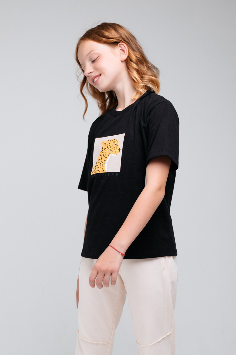 картинка Футболка для девочки КБ 301828 черный к74 от магазина детских товаров ALiSa