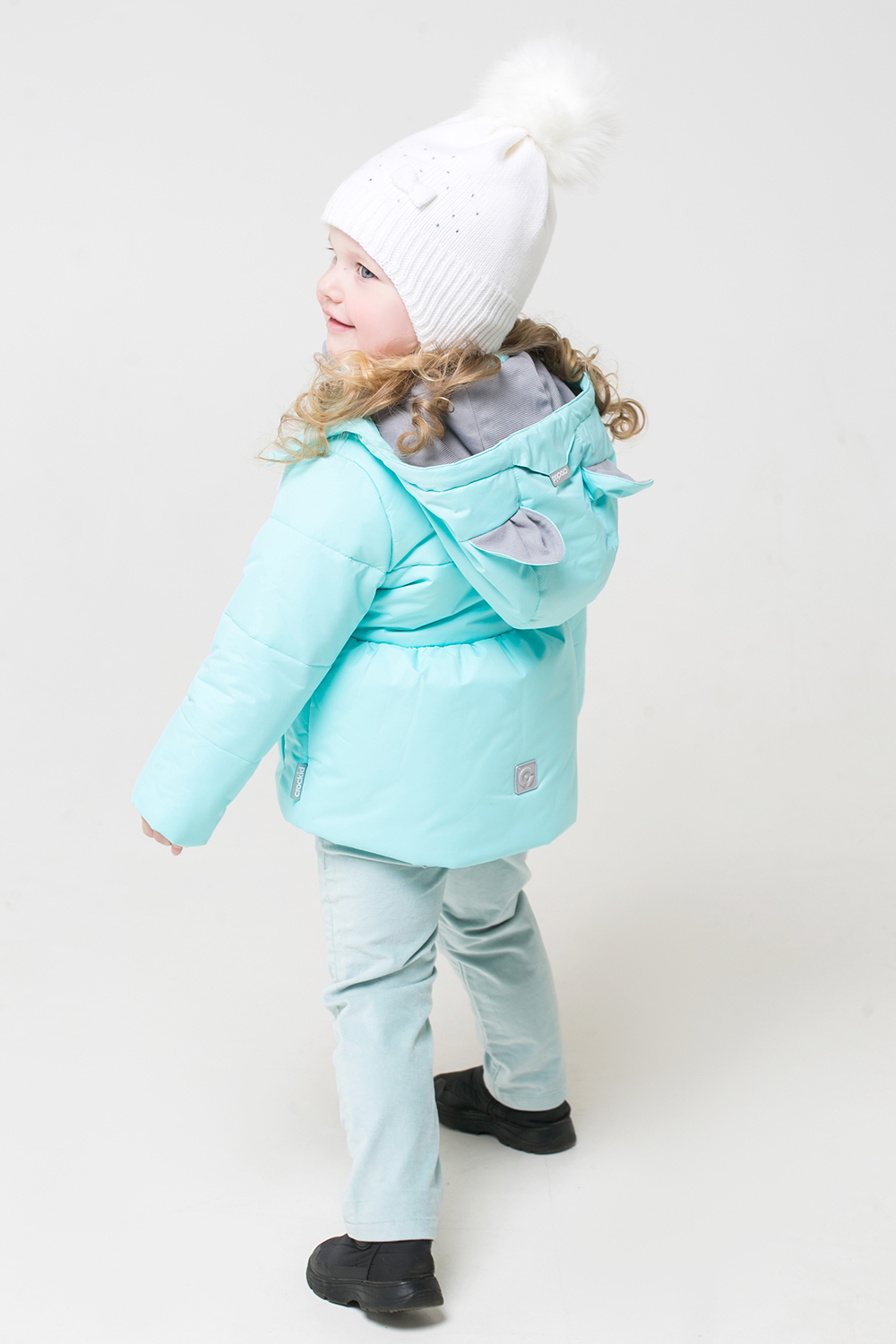 картинка Куртка зимняя для девочки Crockid ВК 38046/2 ГР от магазина детских товаров ALiSa