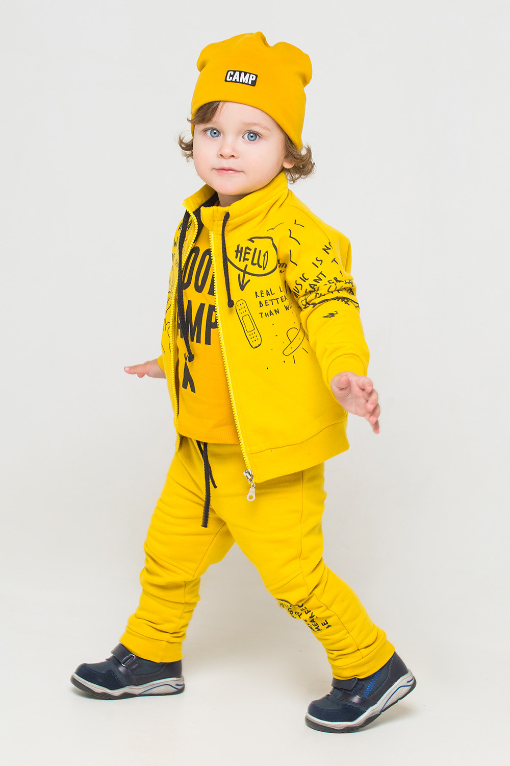 картинка Брюки для мальчика Crockid КР 4758 светло-горчичный к226 от магазина детских товаров ALiSa