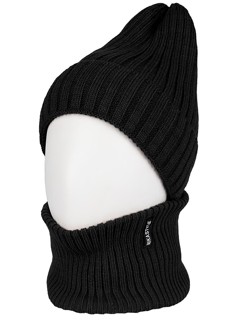 картинка Комплект шапка снуд для мальчика NIKASTYLE 12з16424 Черный от магазина детских товаров ALiSa