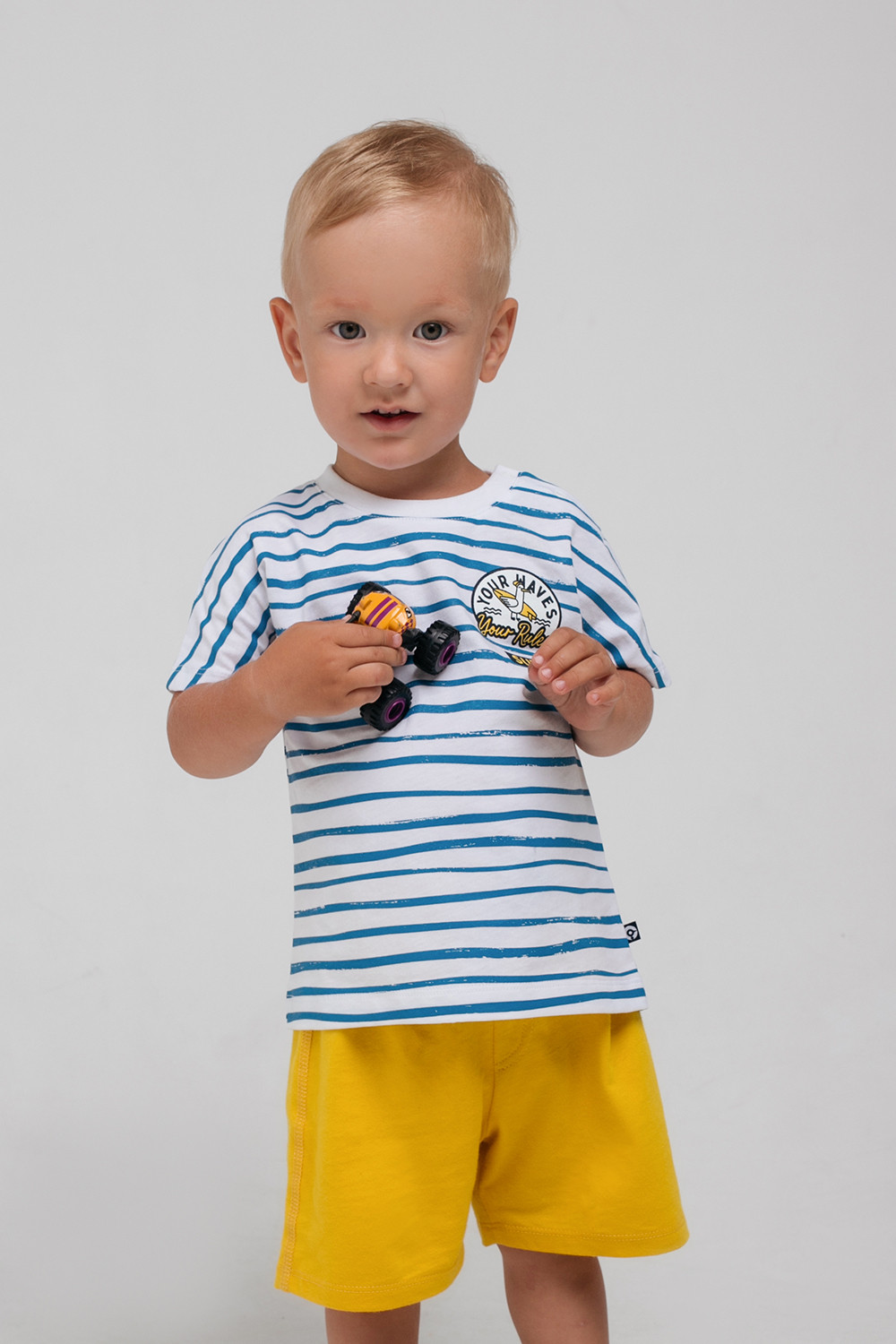 картинка Футболка для мальчика Crockid КР 301643 морская волна, полоска к324 от магазина детских товаров ALiSa