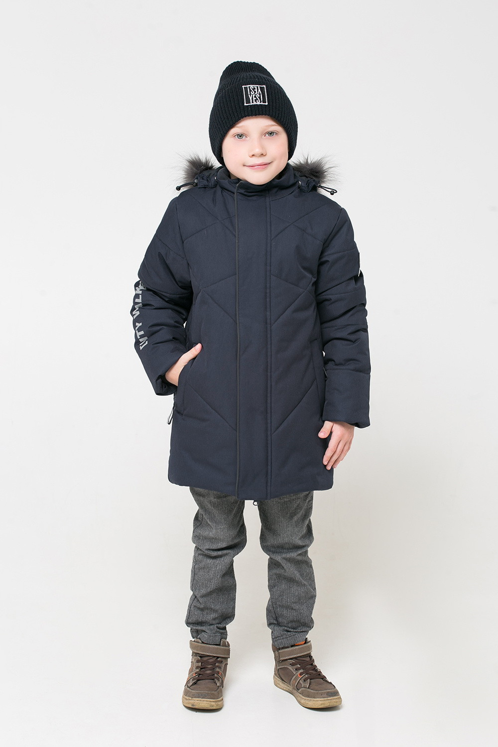 картинка Куртка зимняя для мальчика Crockid ВК 36053/2 ГР от магазина детских товаров ALiSa