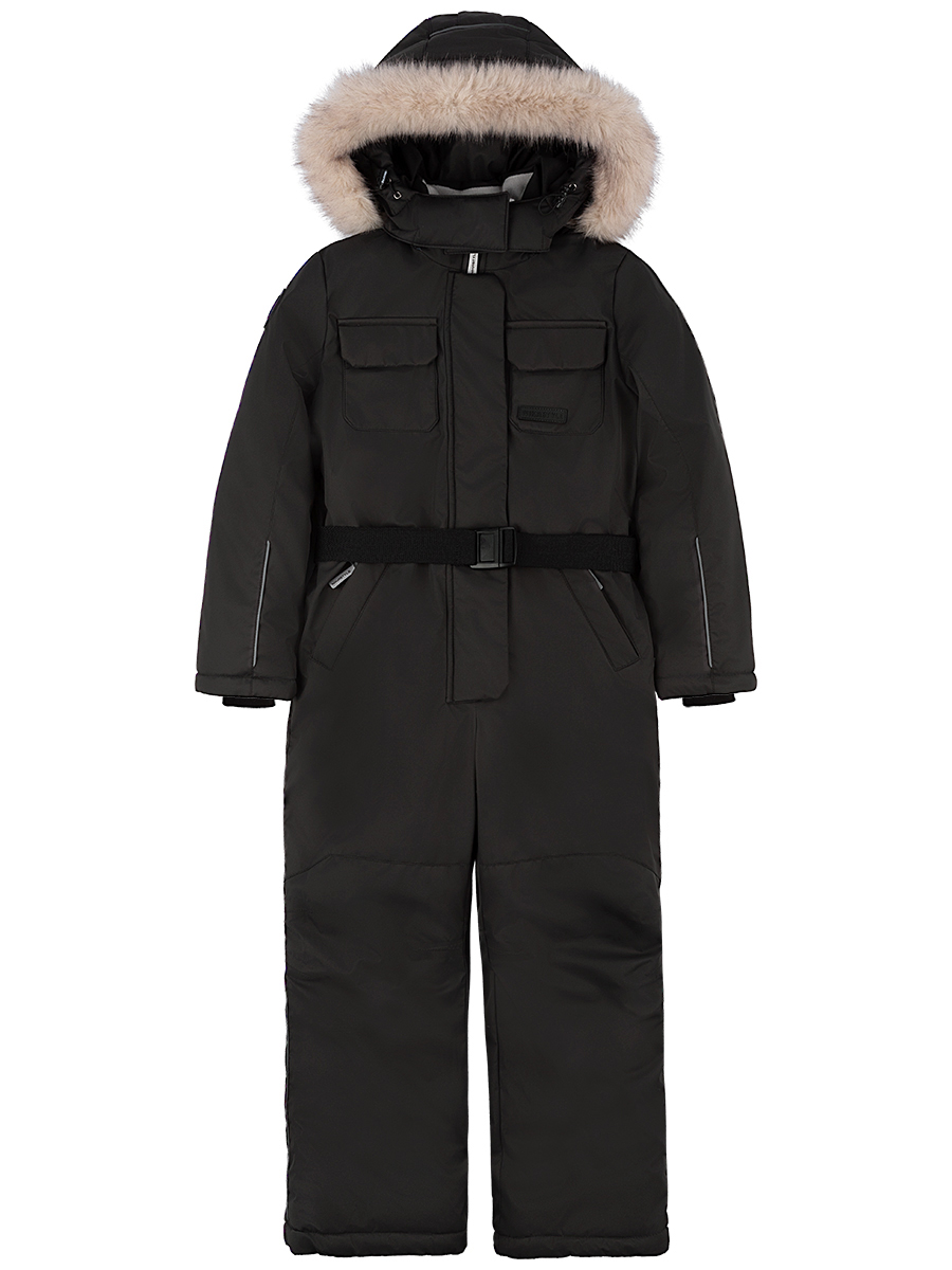 картинка Комбинезон зимний для девочки NIKASTYLE 8з6624 з24 Черный шоколад от магазина детских товаров ALiSa