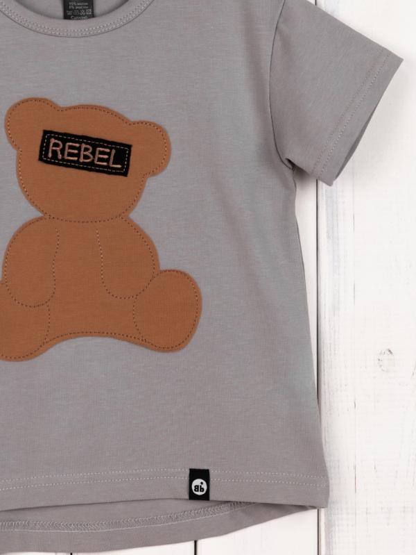 картинка Комплект для девочки Baby Boom КД554/3-К Светло-серый Мишка от магазина детских товаров ALiSa