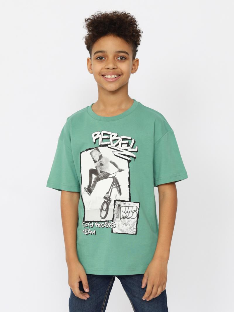 картинка Футболка для мальчика CRB CSJB 63750-37-393 Зеленый от магазина детских товаров ALiSa
