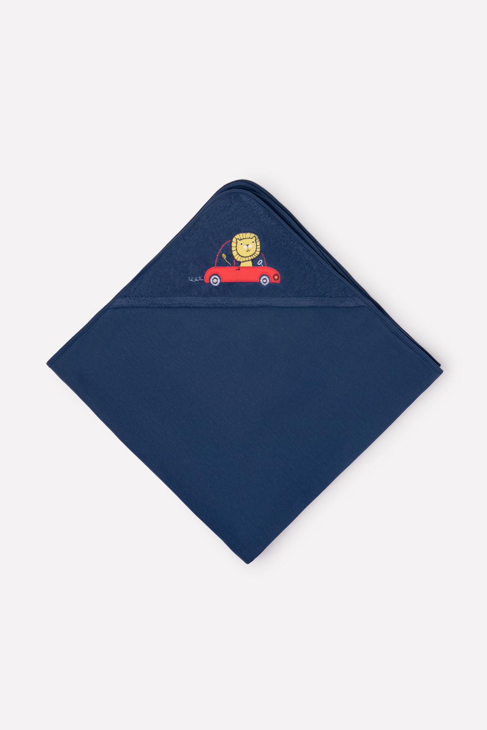 картинка Простынка для купания для мальчика Crockid К 8500 темно-синий (цветные машинки) от магазина детских товаров ALiSa