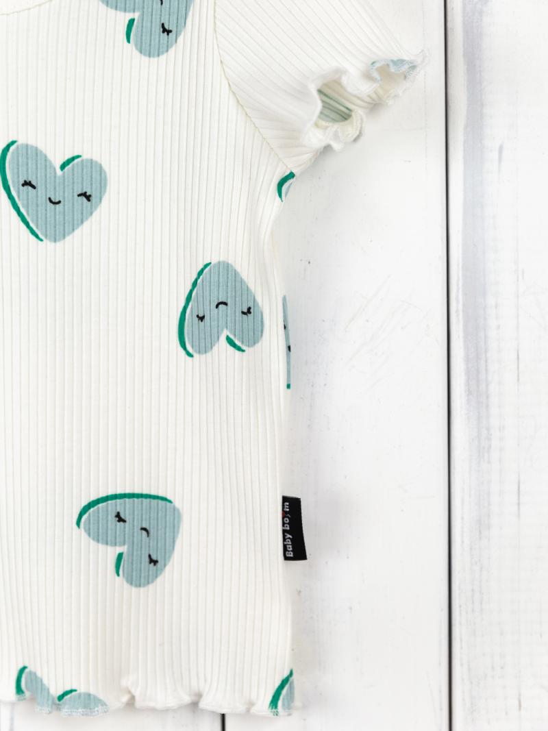 картинка Комплект для девочки Baby Boom КД456/18-К Сердечки на молоке + горох на мяте от магазина детских товаров ALiSa
