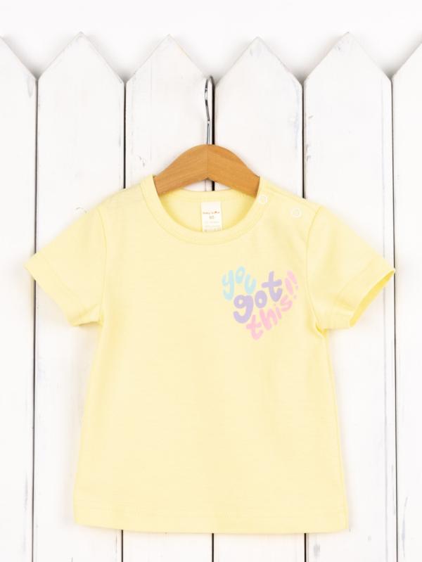 картинка Футболка для девочки Baby Boom Ф156/1-К Светло-жёлтый от магазина детских товаров ALiSa