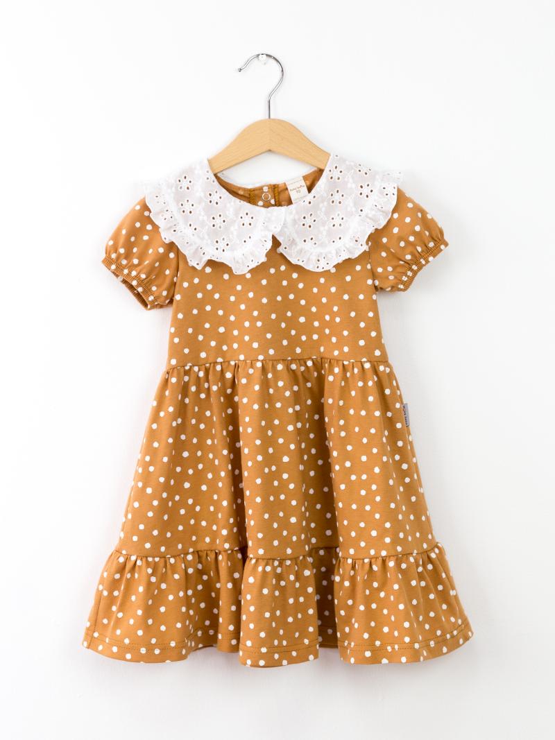 картинка Платье для девочки Baby Boom С204/2-К Snowballs на миндале от магазина детских товаров ALiSa