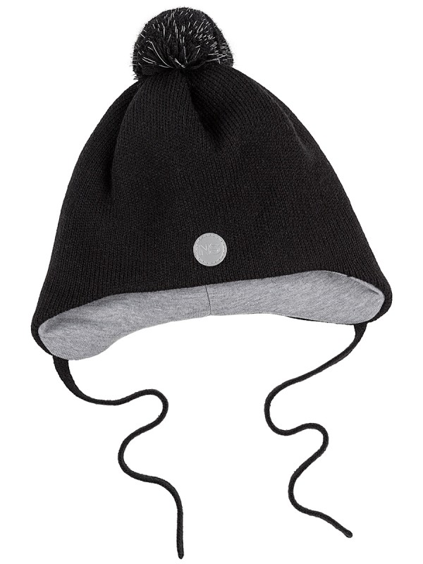 картинка Шапка утепленная для мальчика NIKASTYLE 11з15424 Черный от магазина детских товаров ALiSa