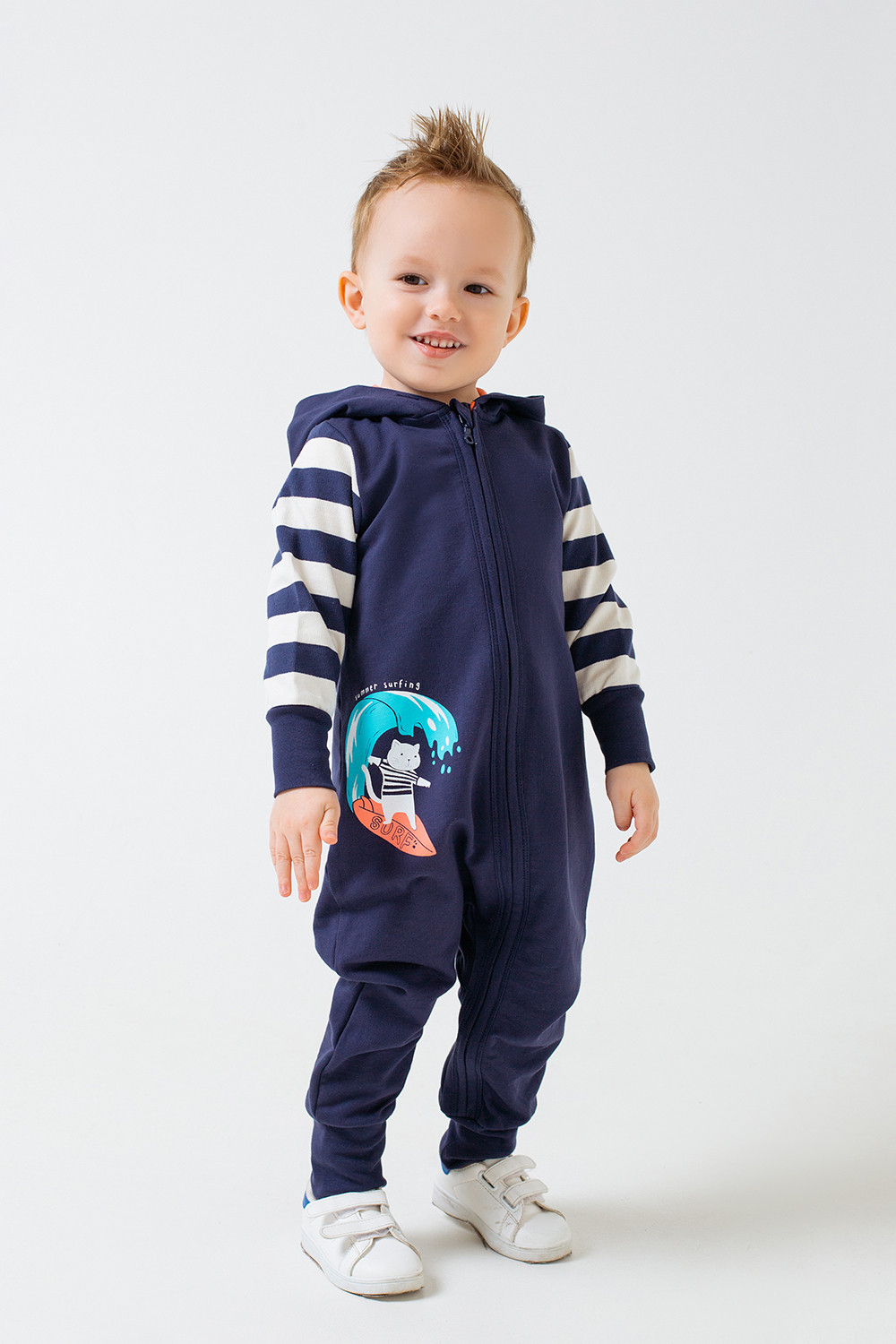 картинка Комбинезон для мальчика Crockid КР 6360 глубокий синий к280 от магазина детских товаров ALiSa