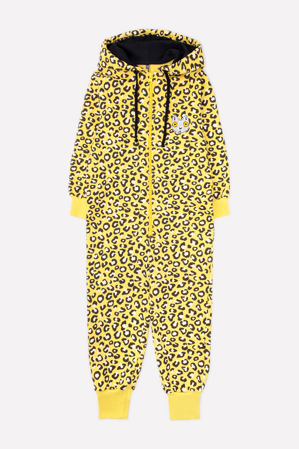 картинка Комбинезон для девочки Crockid КР 6332 желтый, леопард к271 от магазина детских товаров ALiSa