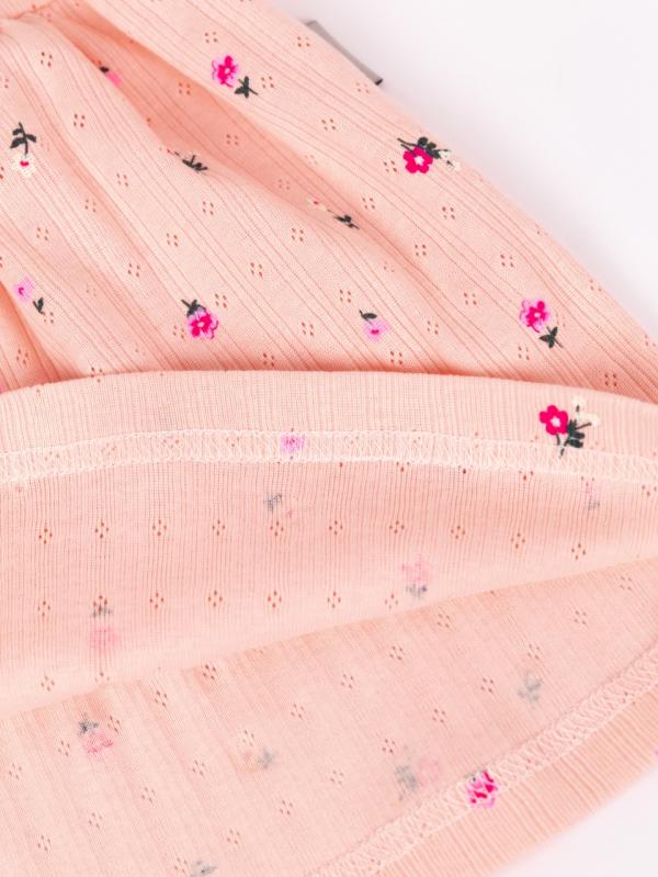 картинка Комплект для девочки Baby Boom КД551/1-Р Ажур риб Цветочки на пудре от магазина детских товаров ALiSa