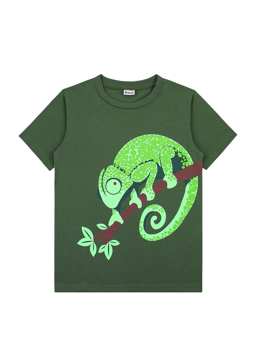 картинка Футболка для мальчика Youlala YLA 0954102502 Хаки от магазина детских товаров ALiSa