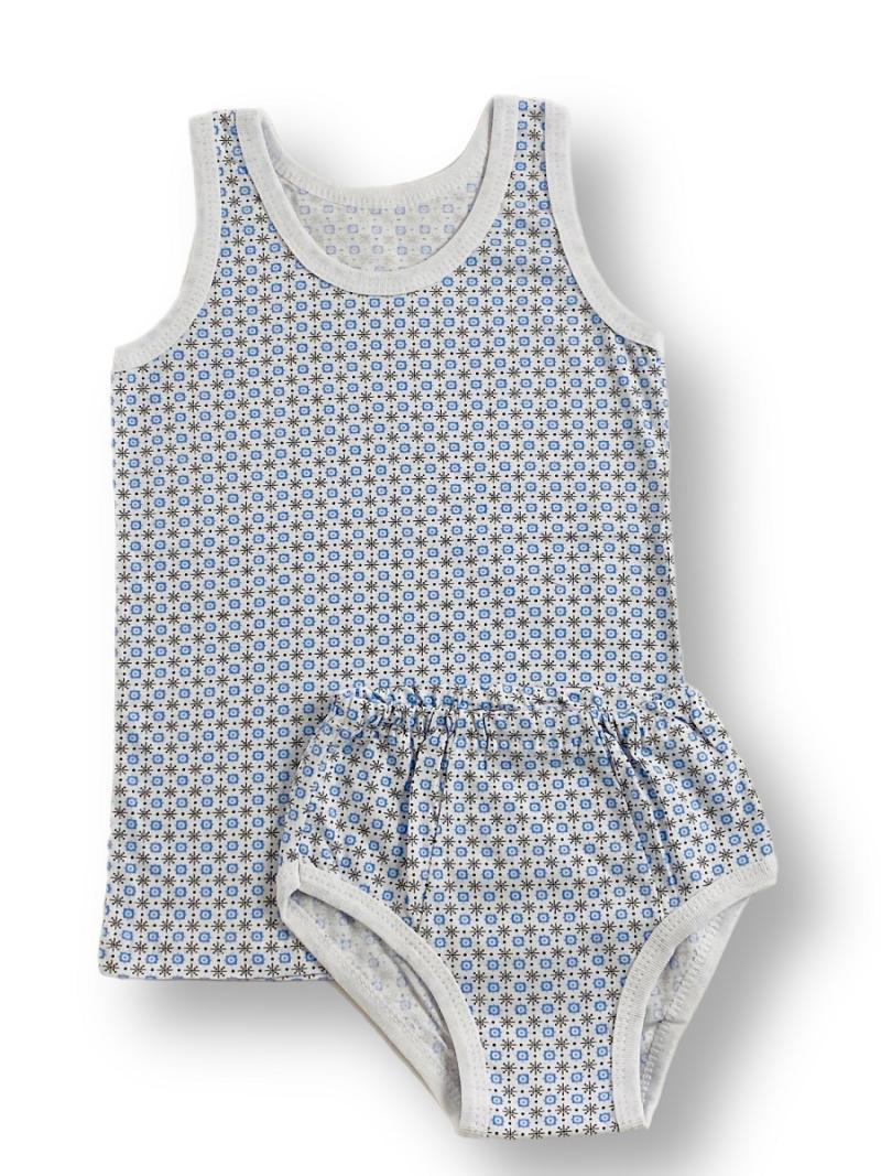 картинка Комплект белья для мальчика Youlala YLA 50221002 Серый, снежинки от магазина детских товаров ALiSa