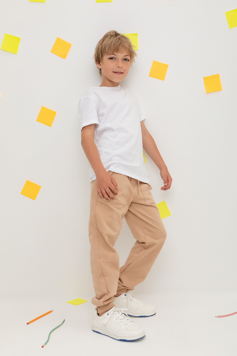 картинка Брюки для мальчика Crockid КР 400533 кунжут к380 от магазина детских товаров ALiSa