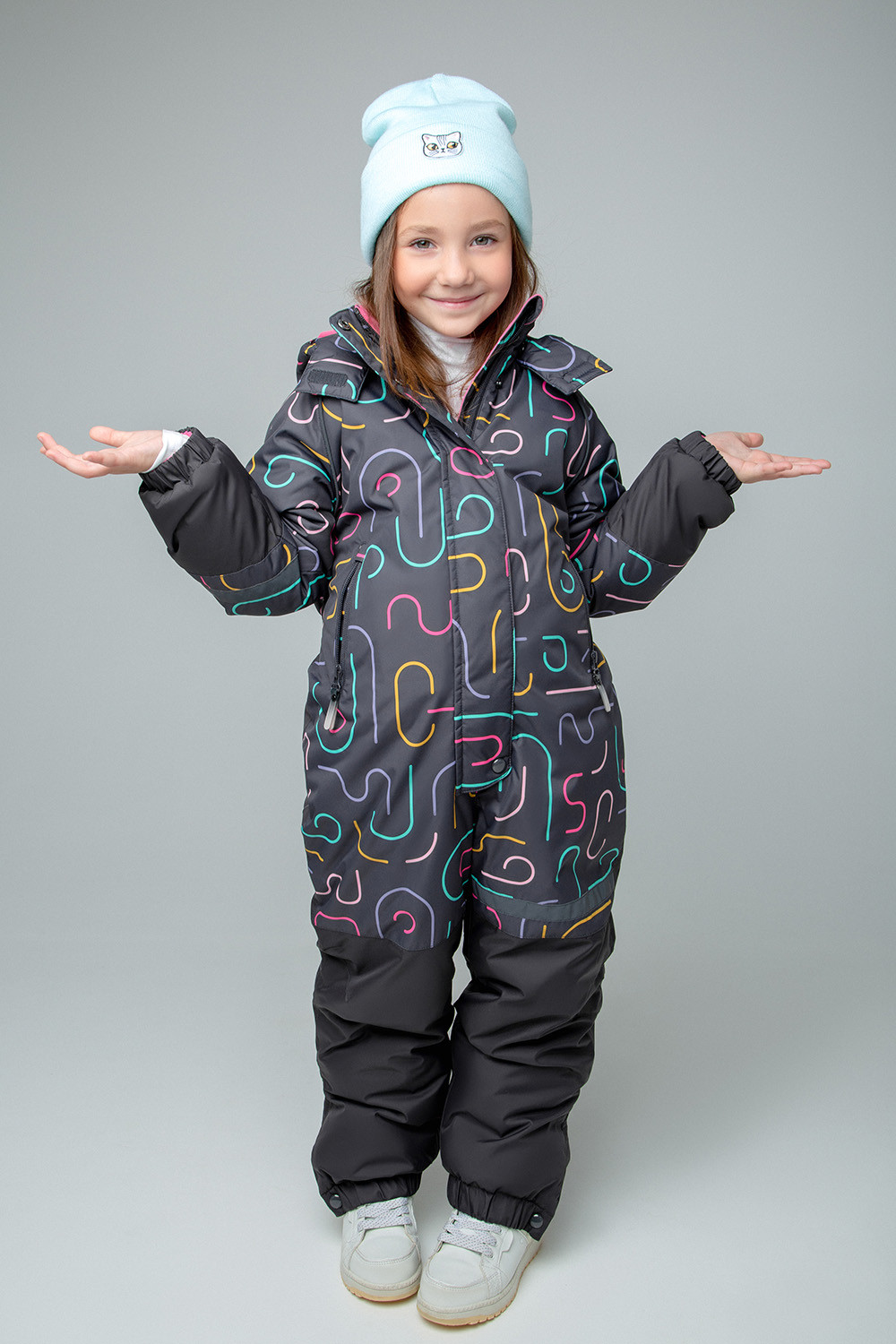 картинка Комбинезон зимний для девочки Crockid ВК 60056/н/8 ГР от магазина детских товаров ALiSa