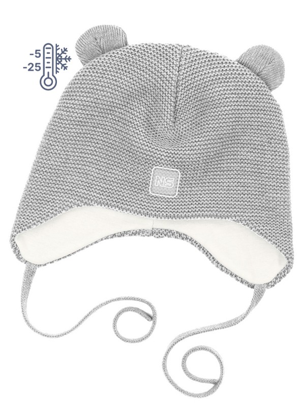 картинка Шапка утепленная NIKASTYLE 11з15124 Светло-серый от магазина детских товаров ALiSa