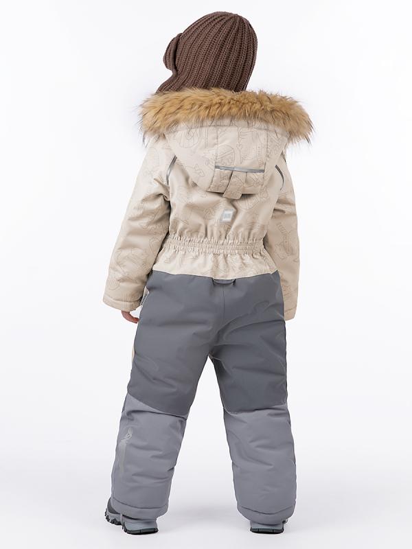 картинка Комбинезон зимний для девочки NIKASTYLE 8з2024 з24 Беж серый от магазина детских товаров ALiSa