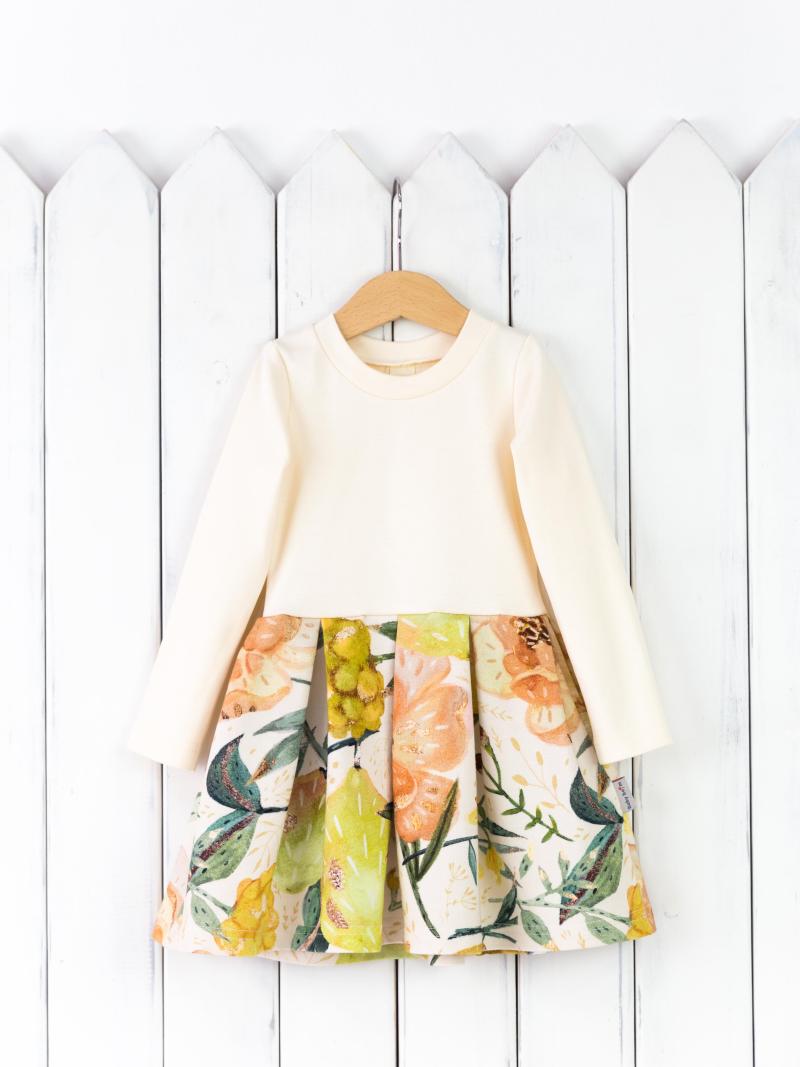 картинка Платье для девочки Baby Boom С81/8-Ф Лимоны сливки от магазина детских товаров ALiSa