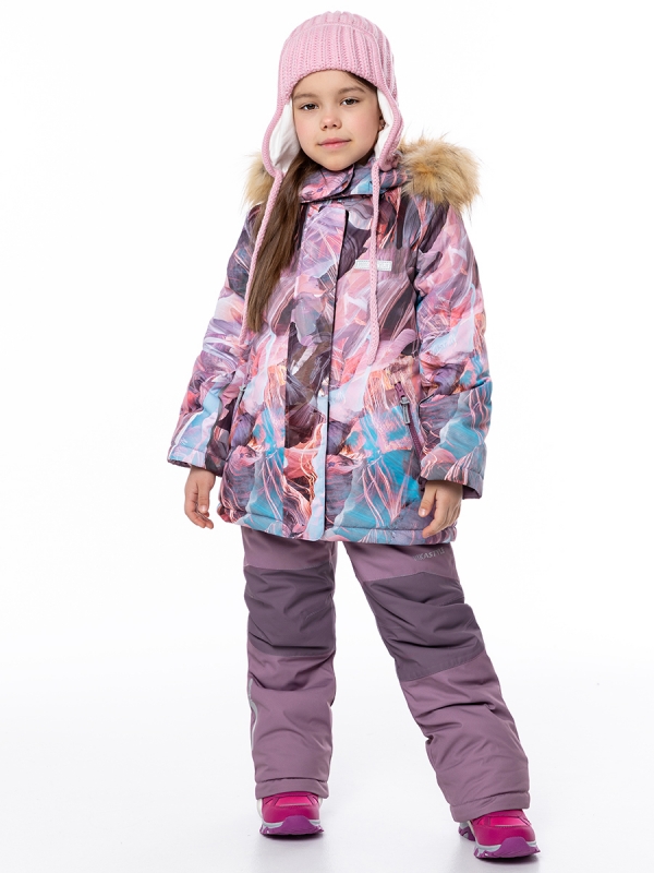 картинка Комплект зимний для девочки NIKASTYLE 7з1224 Кофе орхидея от магазина детских товаров ALiSa