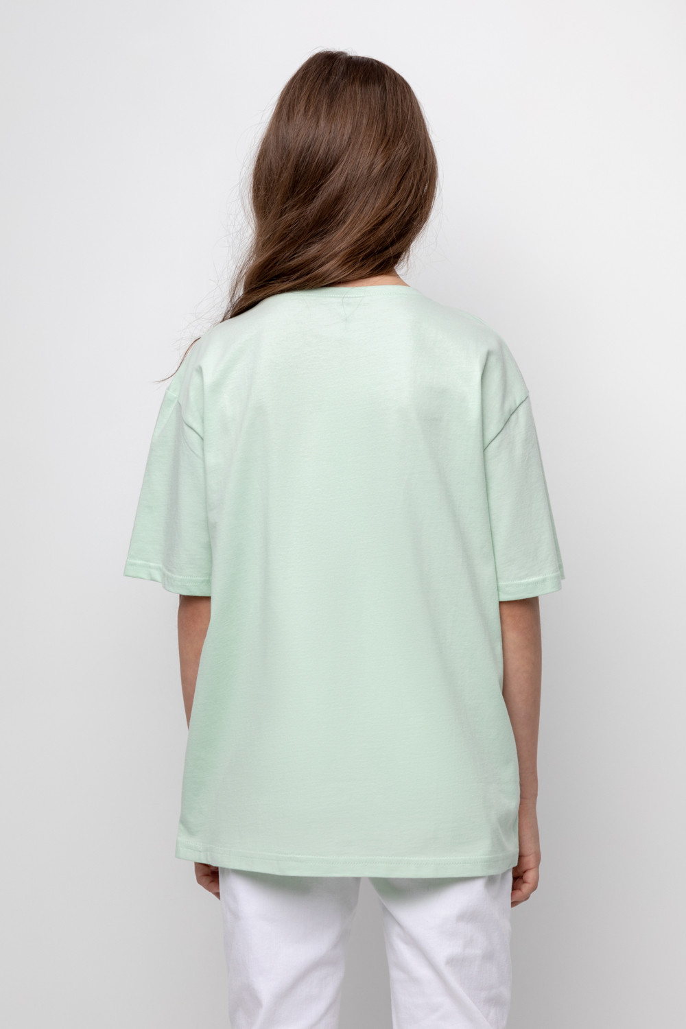 картинка Футболка для девочки Crockid КБ 302093 пастельно-зеленый от магазина детских товаров ALiSa