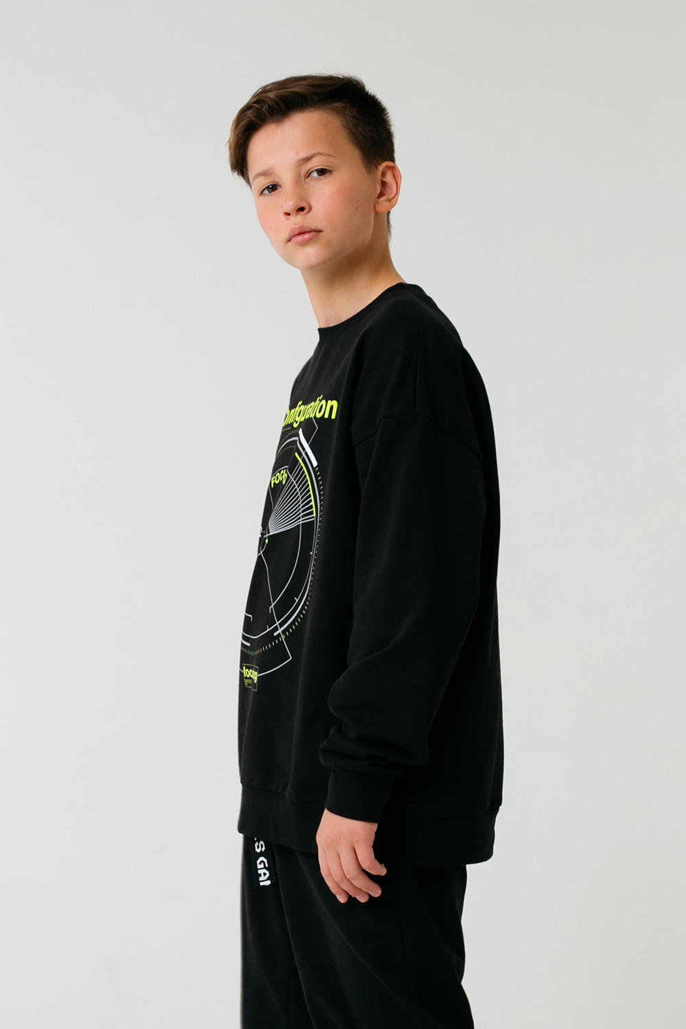 картинка Джемпер для мальчика КБ 301535 черный к54 от магазина детских товаров ALiSa