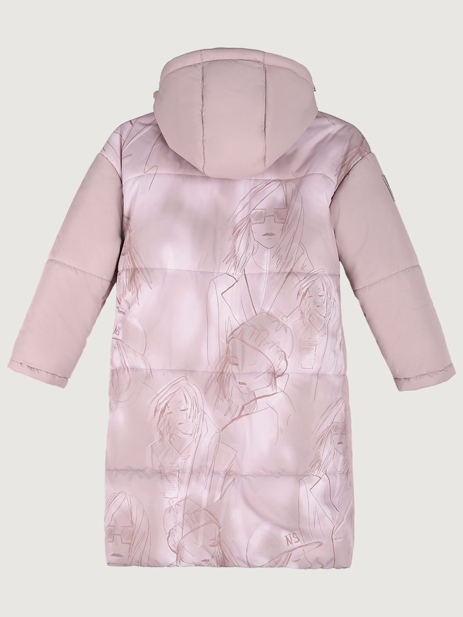 картинка Пальто для девочки NIKASTYLE 6з9225 Пудра Орхидея от магазина детских товаров ALiSa