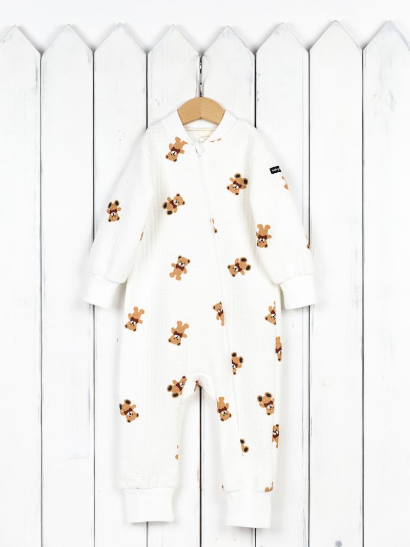 картинка Комбинезон на манжете Baby Boom К301/15-К Мишки на молоке от магазина детских товаров ALiSa