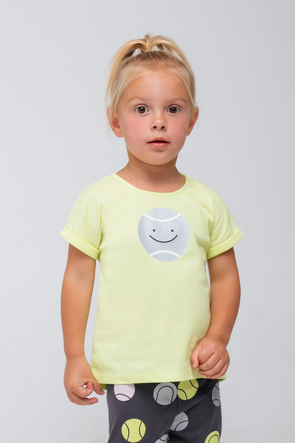 картинка Футболка для девочки Crockid КР 301678 солнечный лайм к331 от магазина детских товаров ALiSa