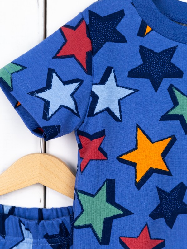 картинка Пижама для мальчика Baby Boom КС17/2-И Звёзды на синем от магазина детских товаров ALiSa