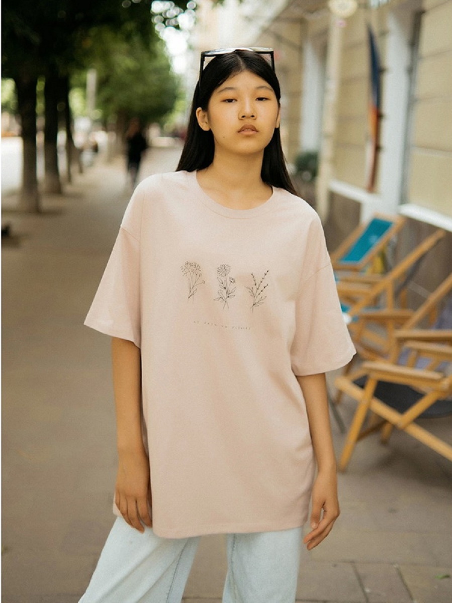 картинка Футболка для девочки Youlala YLA 1657100201 Бежевый от магазина детских товаров ALiSa