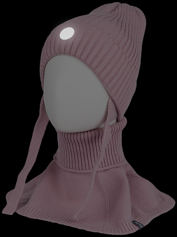 картинка Комплект шапка манишка для девочки NIKASTYLE 12з16024 Пудра от магазина детских товаров ALiSa
