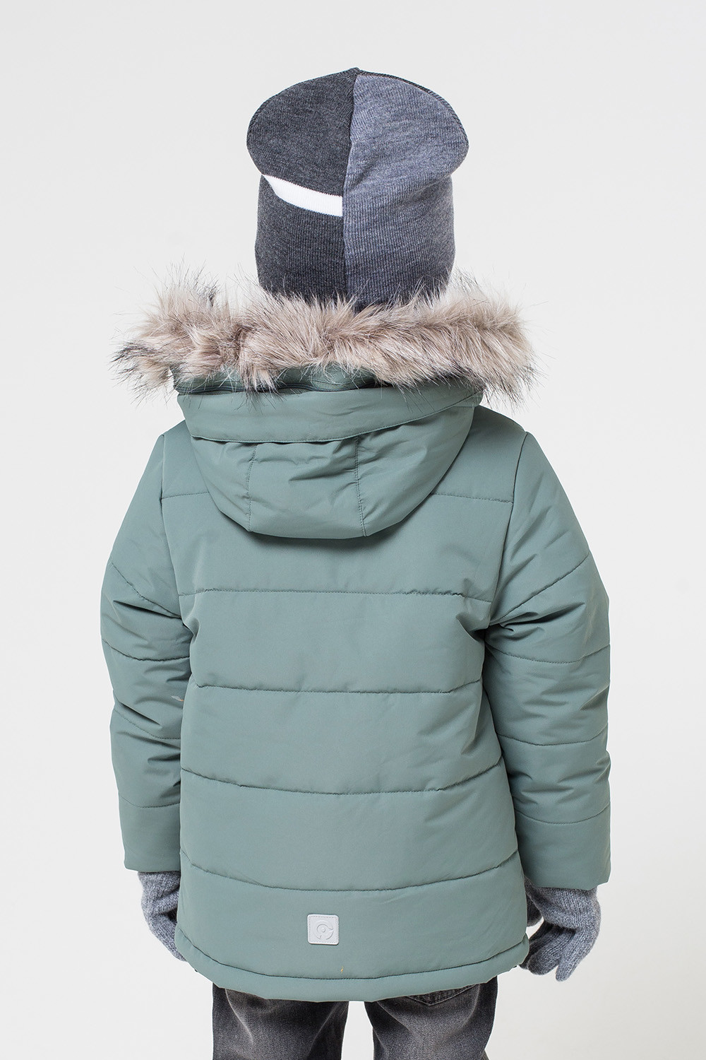 картинка Куртка зимняя для мальчика Crockid ВК 36040/2 ГР от магазина детских товаров ALiSa