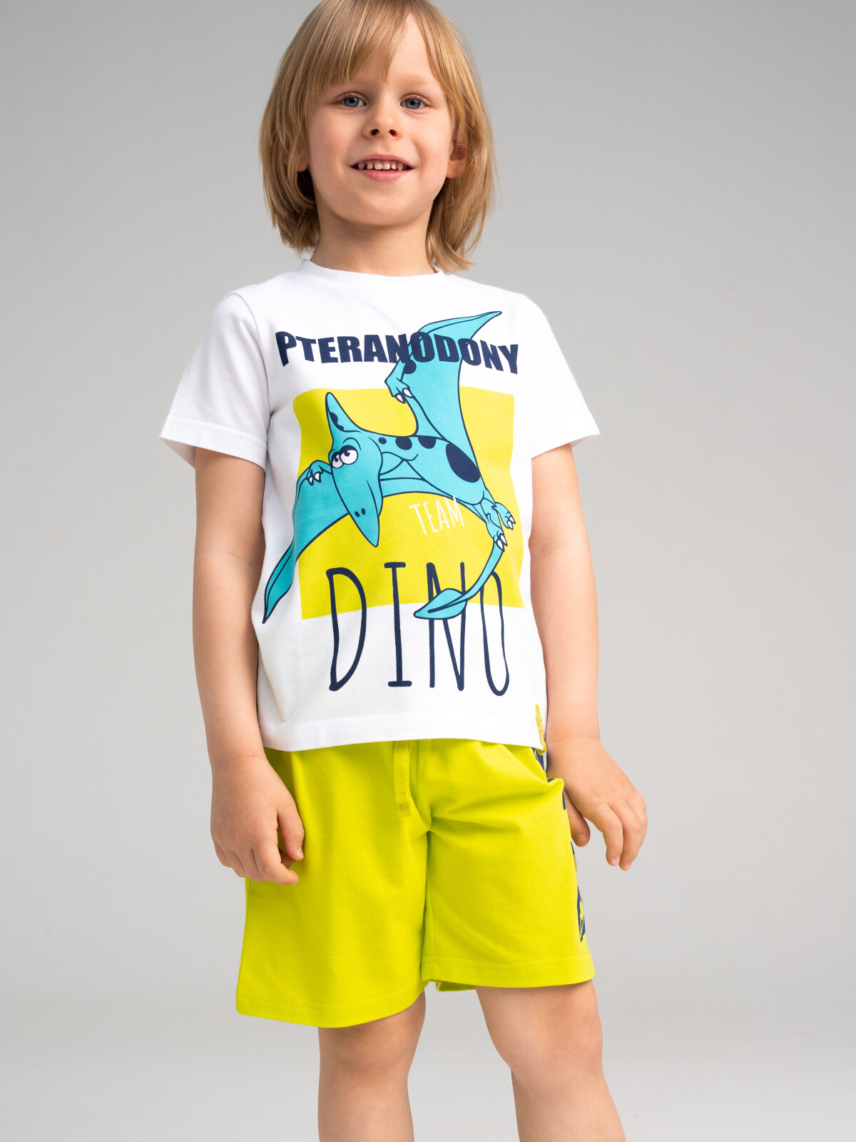 картинка Пижама для мальчика PL 12312102 Белый зеленый от магазина детских товаров ALiSa