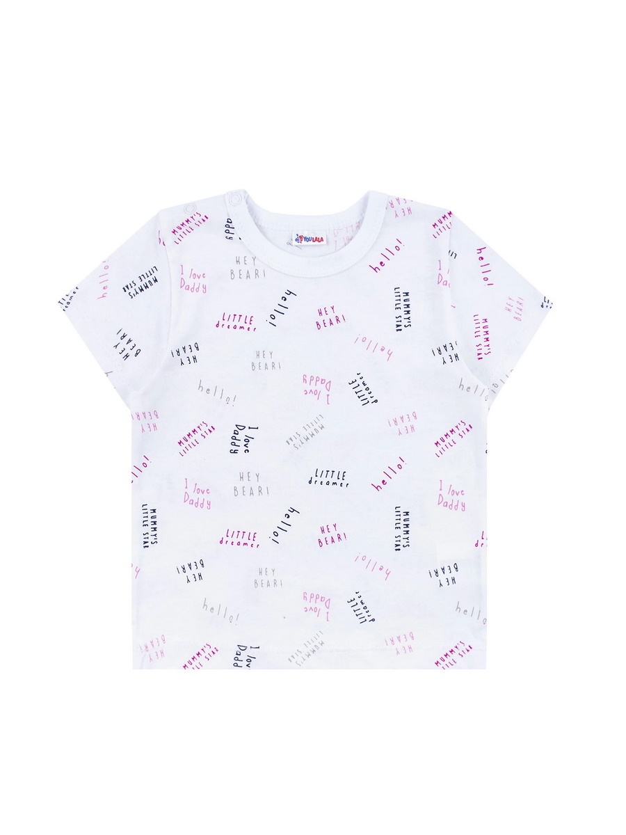 картинка Футболка детская Youlala YLA 0017101902 Белый от магазина детских товаров ALiSa