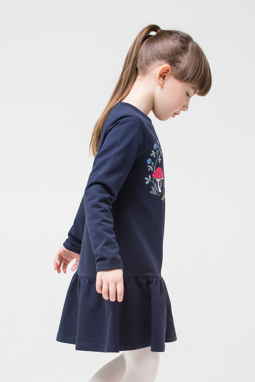 картинка Платье для девочки Crockid КР 5628 индиго к267 от магазина детских товаров ALiSa