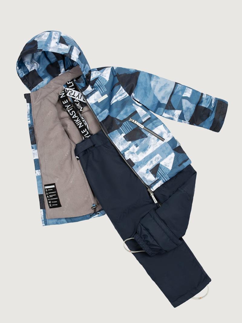 картинка Комплект утеплённый для мальчика NIKASTYLE 7м1325 Джинс неви от магазина детских товаров ALiSa