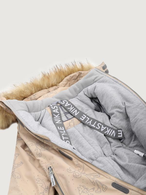 картинка Комбинезон для девочки NIKASTYLE 8з0425 Латте Серый от магазина детских товаров ALiSa