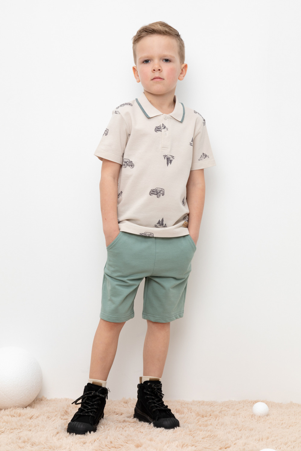 картинка Шорты для мальчика Crockid КР 400510 полынь к424 от магазина детских товаров ALiSa