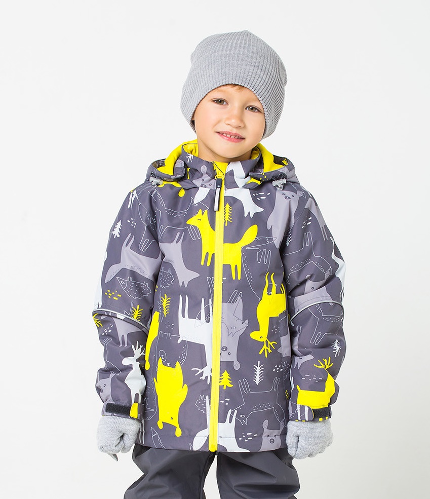 картинка Куртка демисезонная утепленная для мальчика Crockid ВК 20039/н/9 ГР от магазина детских товаров ALiSa