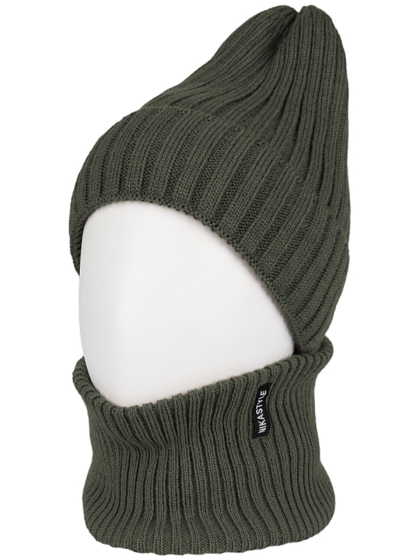 картинка Комплект шапка снуд для мальчика NIKASTYLE 12з16424 Полынь от магазина детских товаров ALiSa