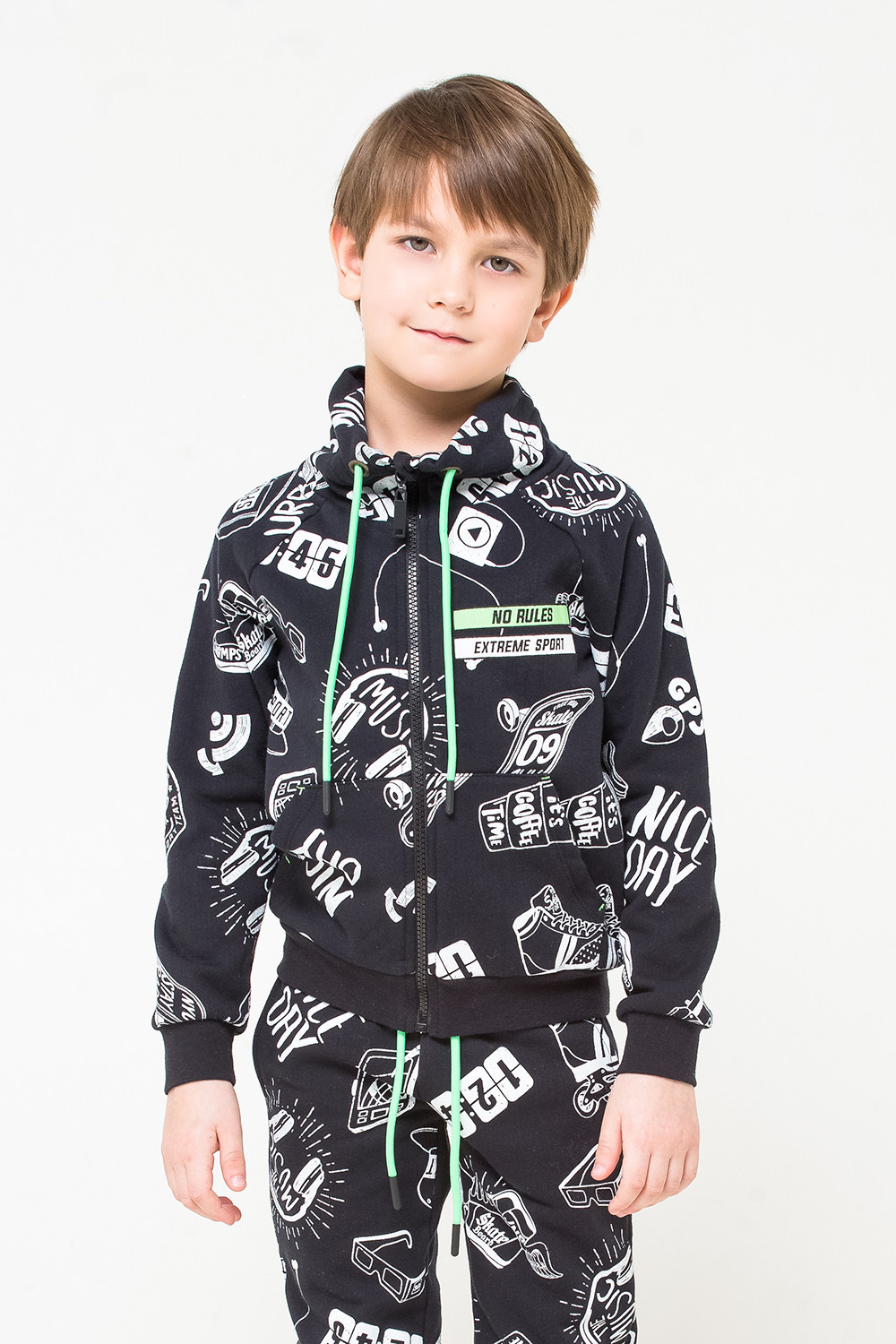 картинка Куртка для мальчика Crockid КР 301055 черный к260 от магазина детских товаров ALiSa
