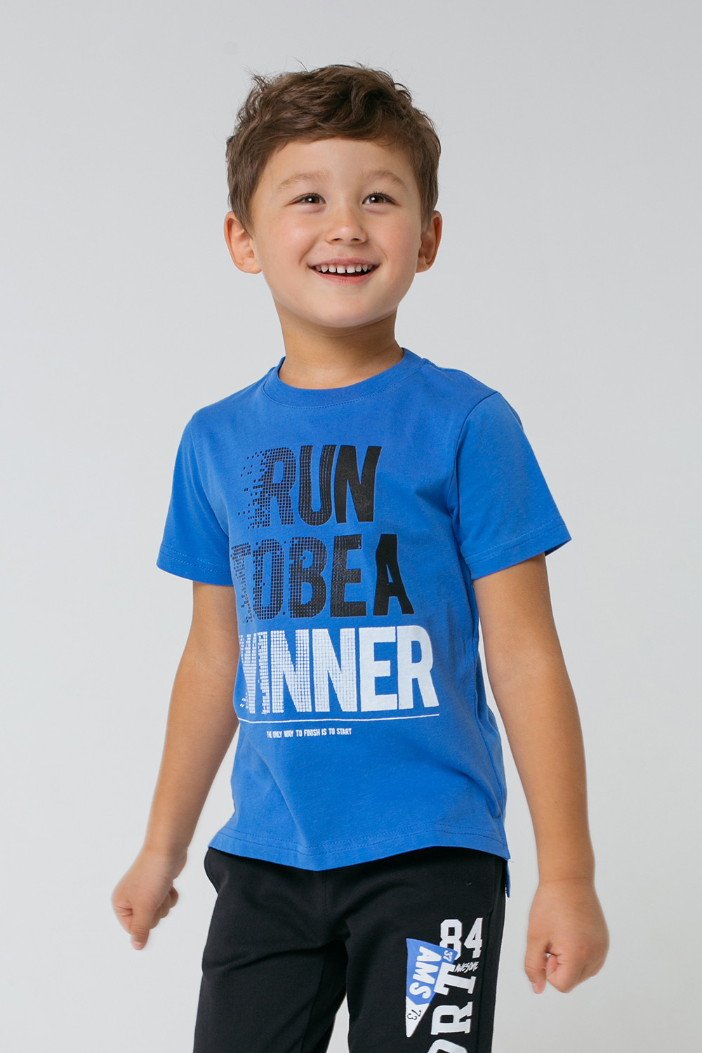 картинка Футболка для мальчика Crockid К 301421 ярко-голубой к1277 от магазина детских товаров ALiSa