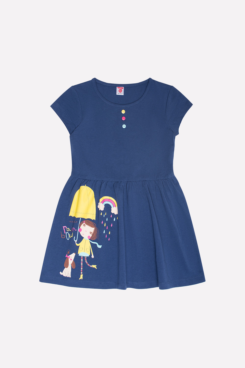 картинка Платье для девочки Crockid К 5573 полуночно-синий от магазина детских товаров ALiSa