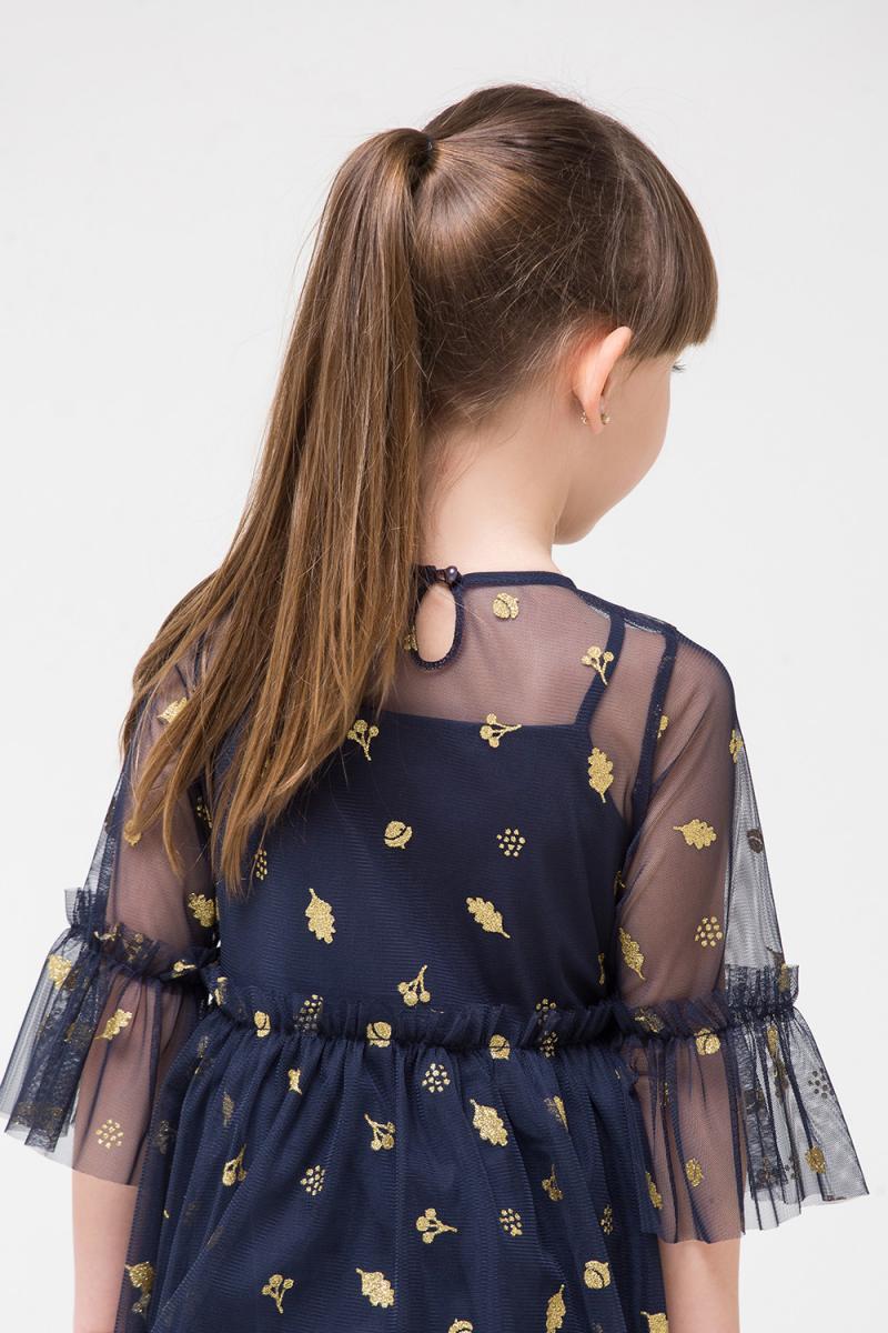 картинка Платье для девочки Crockid КР 5629 индиго к267 от магазина детских товаров ALiSa