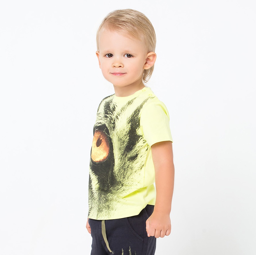 картинка Футболка для мальчика Crockid КР 300630 лайм1 к206 от магазина детских товаров ALiSa