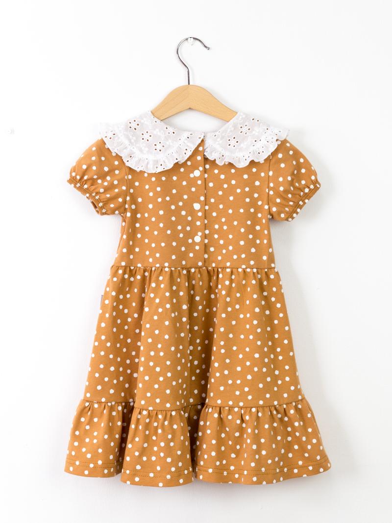 картинка Платье для девочки Baby Boom С204/2-К Snowballs на миндале от магазина детских товаров ALiSa